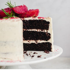 DAVIDSON PLUM CHOCOLATE LAYER CAKE