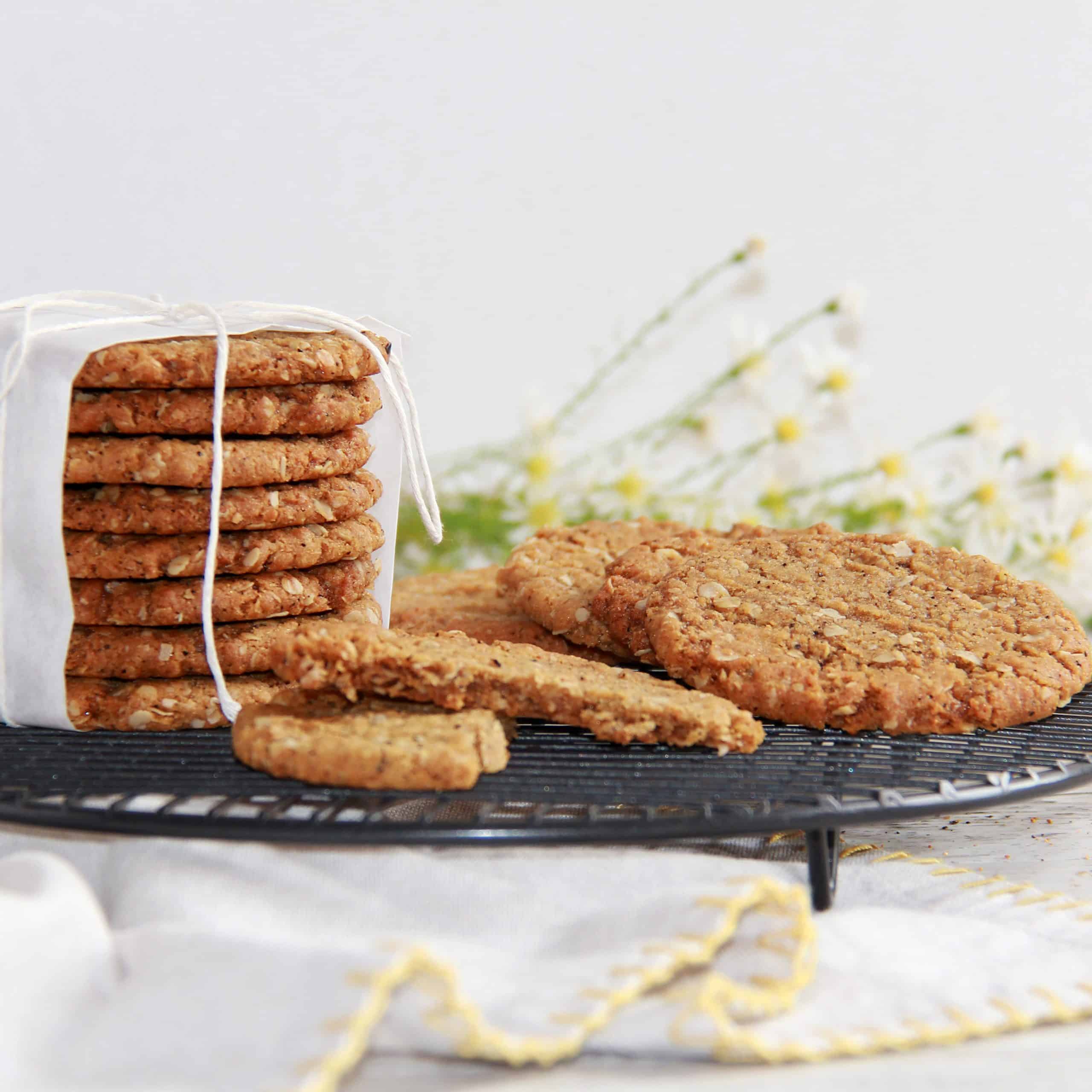 Anzac Biscuits with Roasted Wattleseed