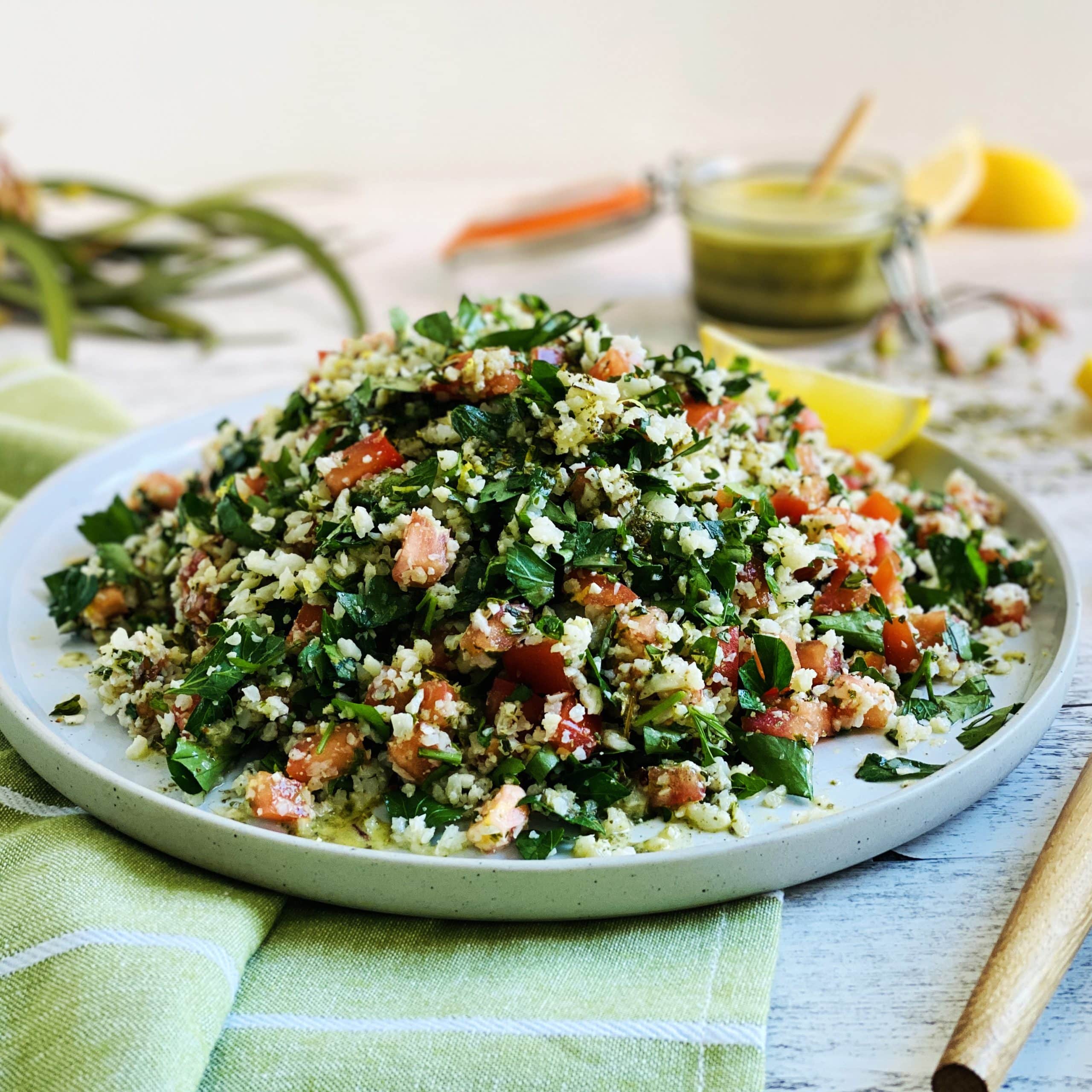Toasted Cauliflower Tabouli with Lemon & Aniseed Myrtle Dressing