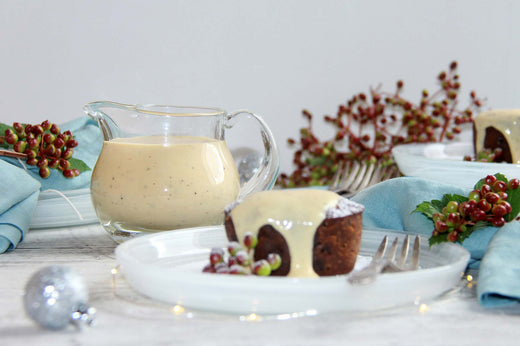 White Chocolate & Roasted Wattleseed Custard