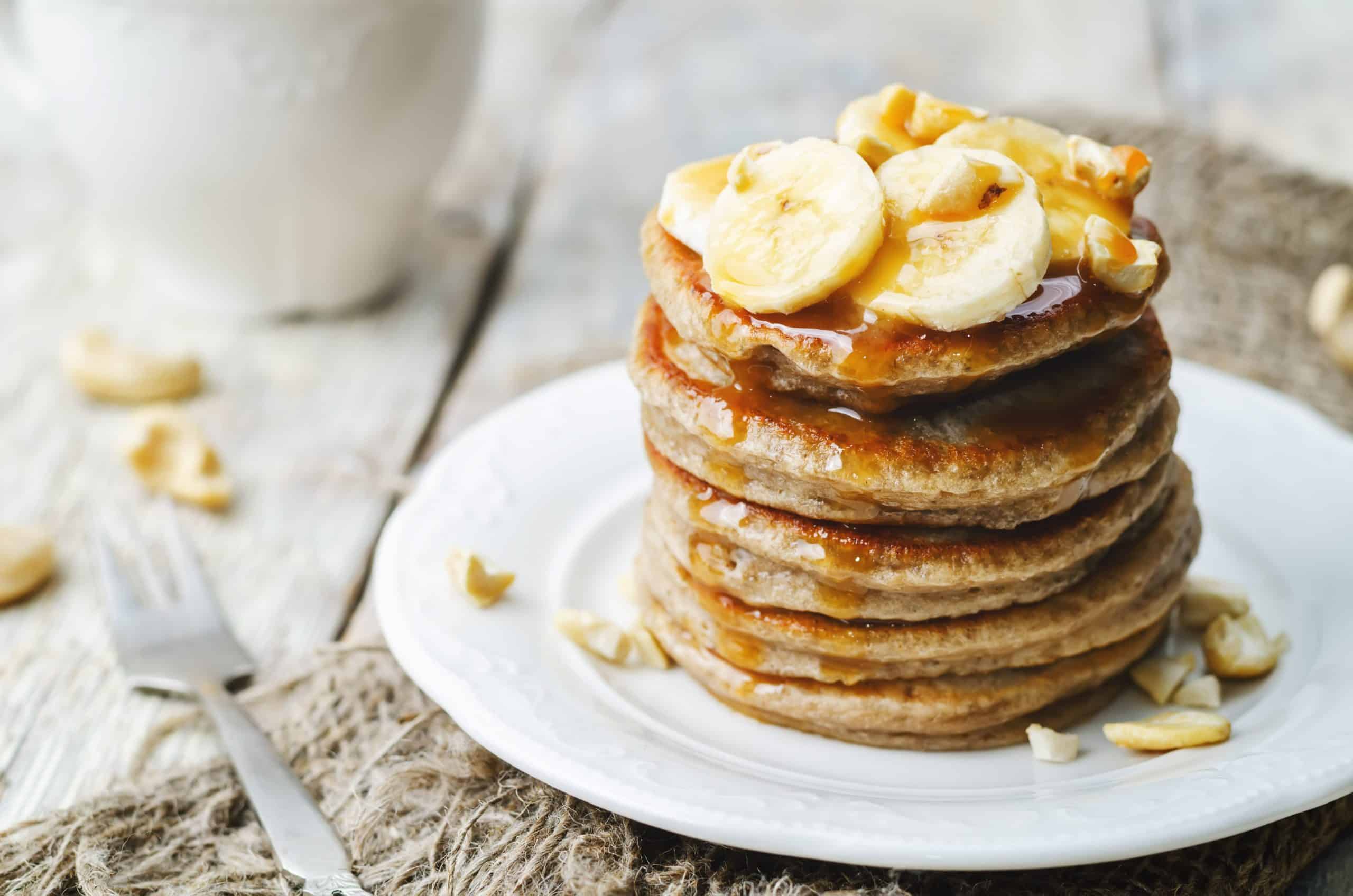 Banana, Oat and Cinnamon Myrtle Pancakes