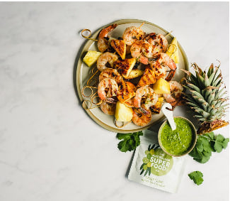 BBQ PRAWN AND PINEAPPLE SKEWERS