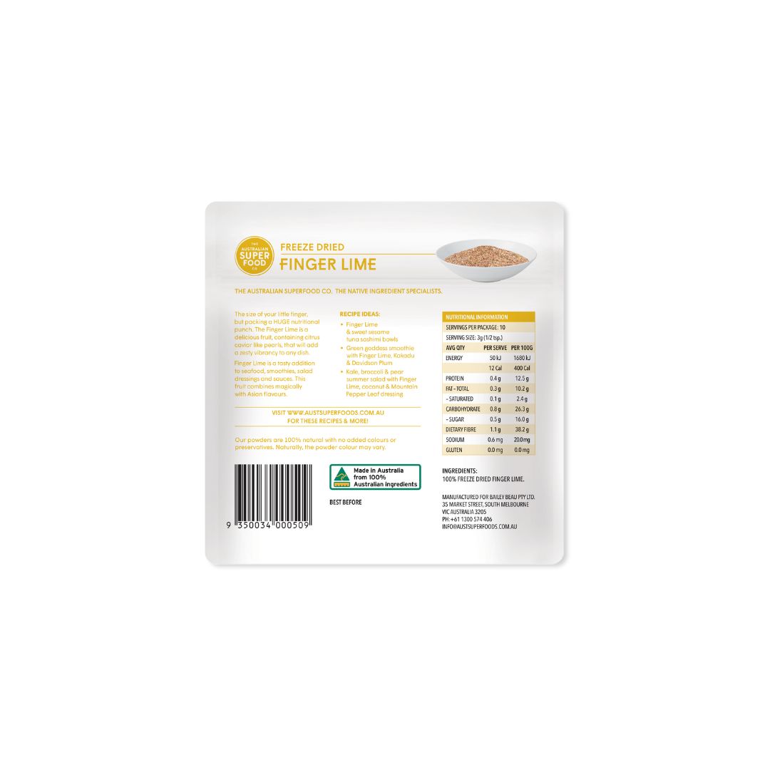Freeze Dried Finger Lime - 30g